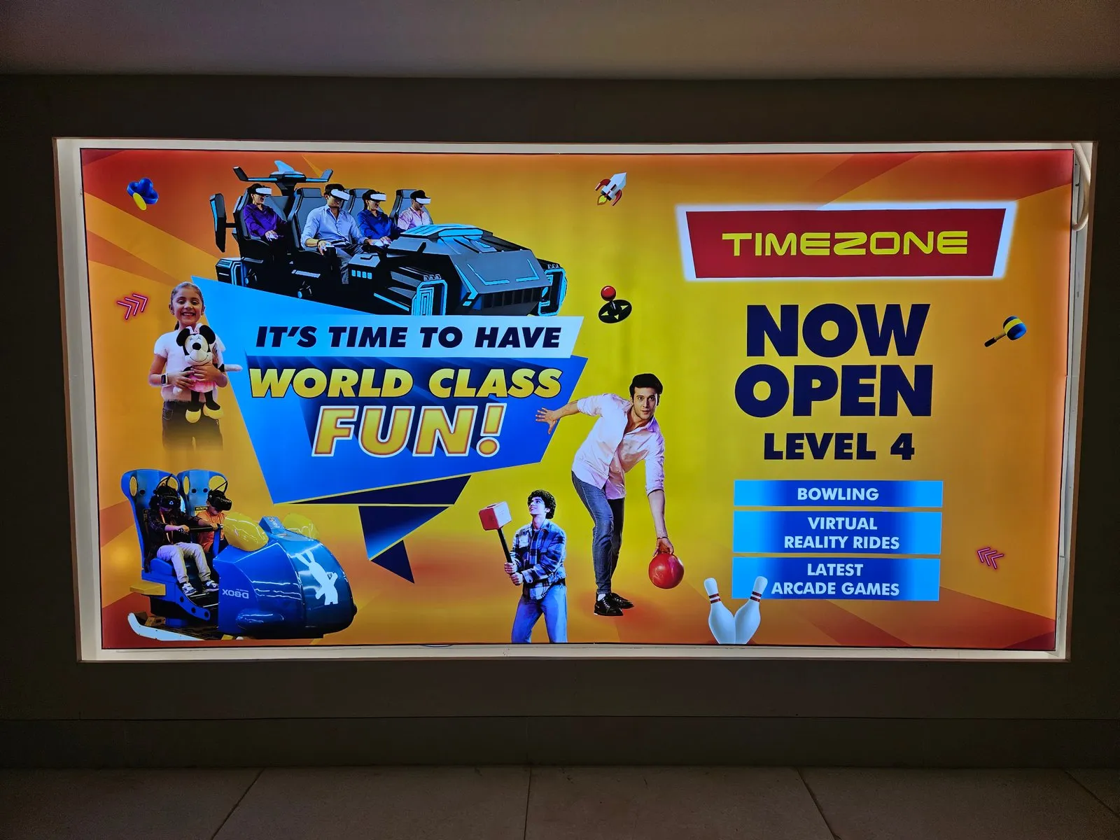 Timezone, Gaming zone, 4th floor, inorbit mall, Hubli